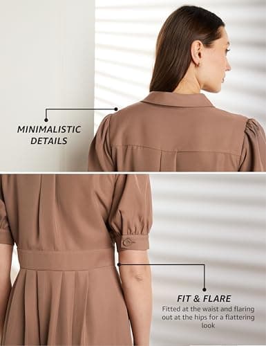 Symbol Premium Women's Fit & Flare Wrap Dress (Midi Length | Stylish | Desk-to-Dinner) (Available in Plus Sizes)